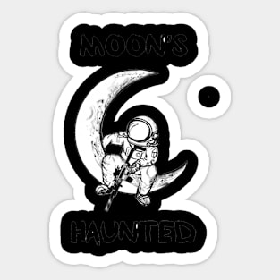 Moons haunted Sticker